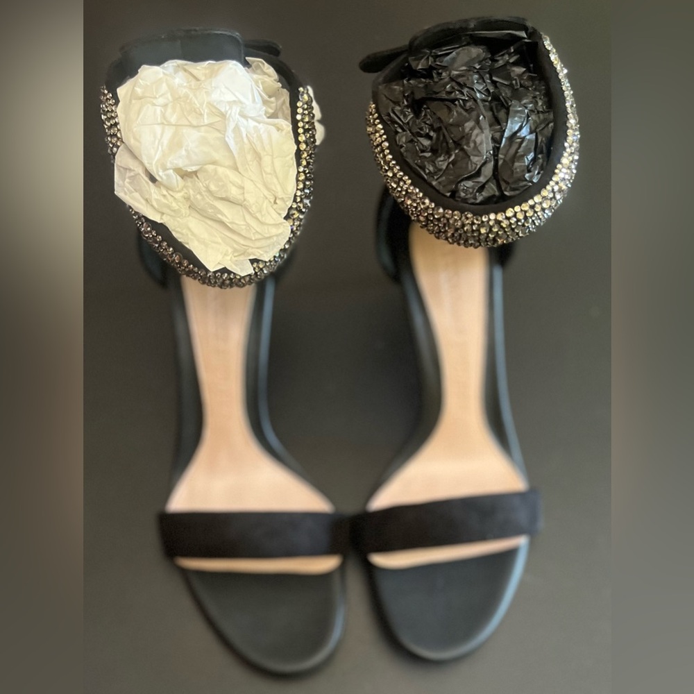Alexander McQueen Black Embellished Heels